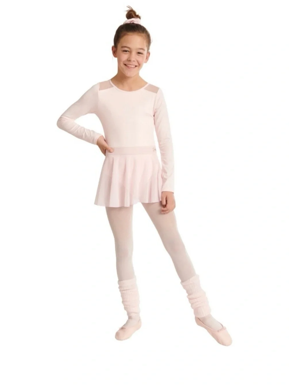 Justice Long Sleeve Gymnastics And Dance Leotard For Girls With Mesh Inserts